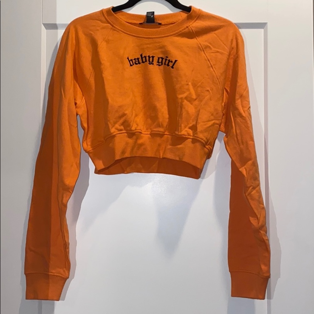 Cropped babygirl sweatshirt